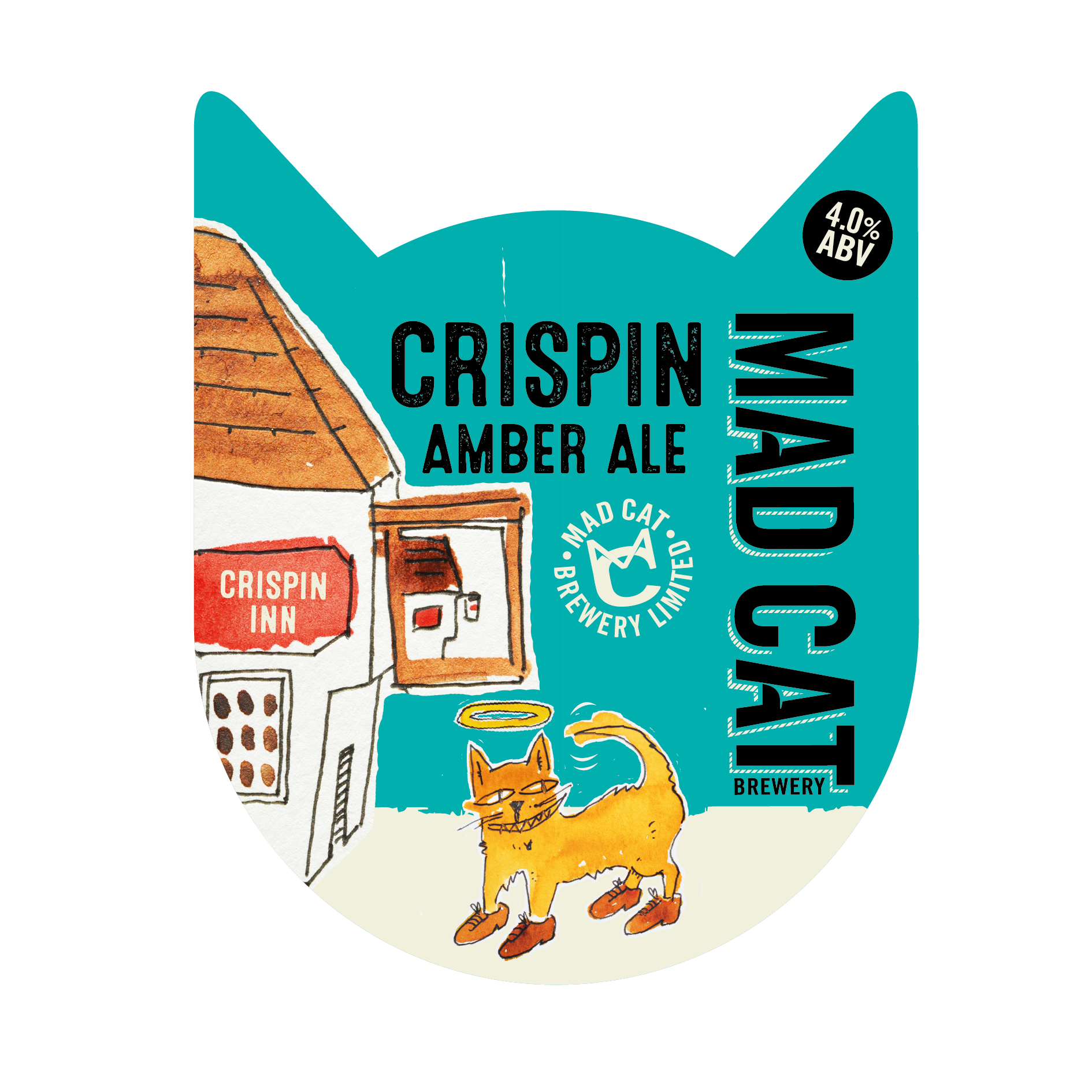 Crispin Amber pump clip mad cat ales core