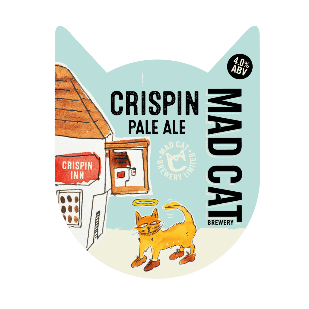 Crispin Pale pump clip mad cat ales core