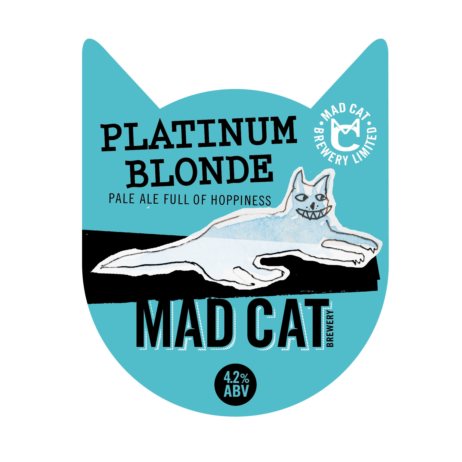 Platinum Blonde pump clip mad cat ales
