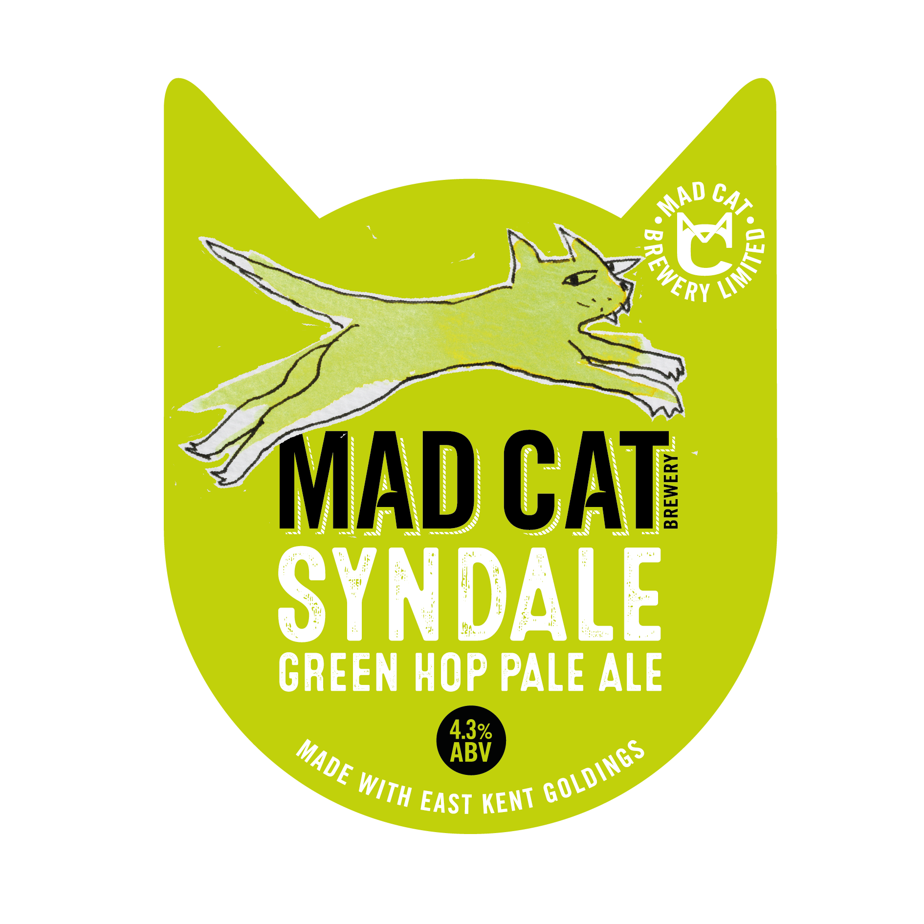 syndale green hop beer pump clip