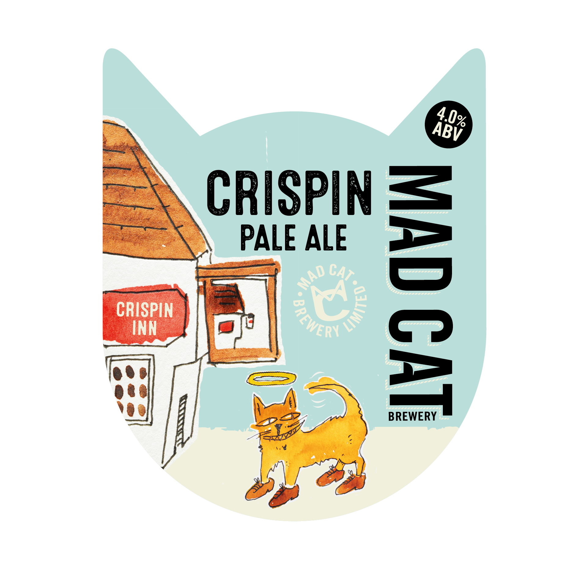 Crispin Pale pump clip mad cat ales core